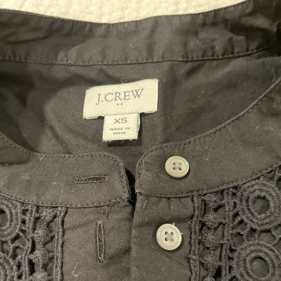 J Crew women’s black dress embroidered size extra small - Picture 4 of 4